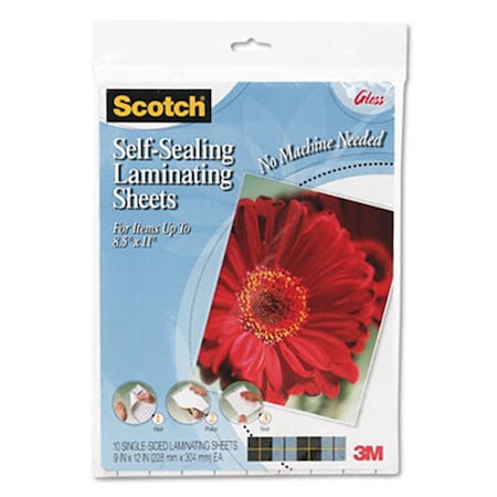 Scotch Self-Sealing Laminating Sheets- 6.0 mil- 8-1/2 x 11, 10PK SC33228